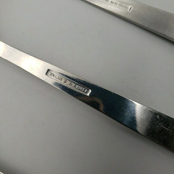 5 PC Wallace JULIENNE Pierced Serving Spoon & Serving Forks Stainless Korea - Picture 4 of 6